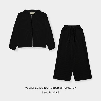 COSYHARU パーカー・フーディ 【COSYHARU】Velvet Corduroy Hood Zip-Up(15)