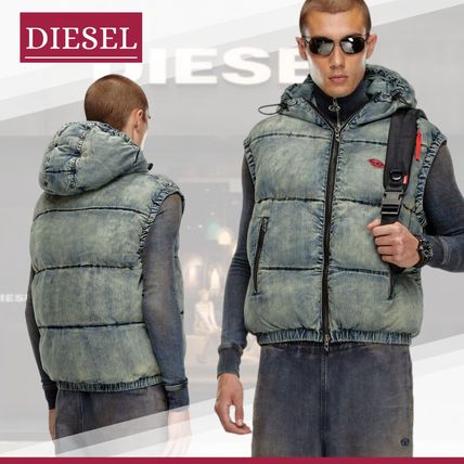 DIESEL ダウンベスト 【国内即発】DIESEL『W-Mons-Sl ノースリーブジャケット』送料込