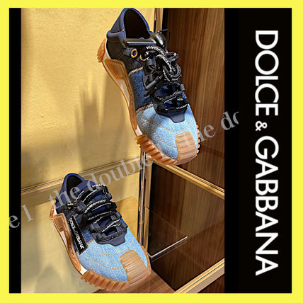 Dolce & Gabbana スニーカー DOLCE&GABBANA NS1 デニムパッチワーク スリッポンスニーカー