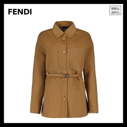 FENDI ジャケット 【関税込】 FENDI フェンディ カシミア ゴートゥ ジャケット