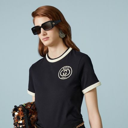 GUCCI Tシャツ・カットソー 国内即発*グッチ*GUCCI コットンジャージー Tシャツ(4)