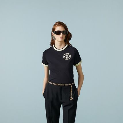 GUCCI Tシャツ・カットソー 国内即発*グッチ*GUCCI コットンジャージー Tシャツ(6)