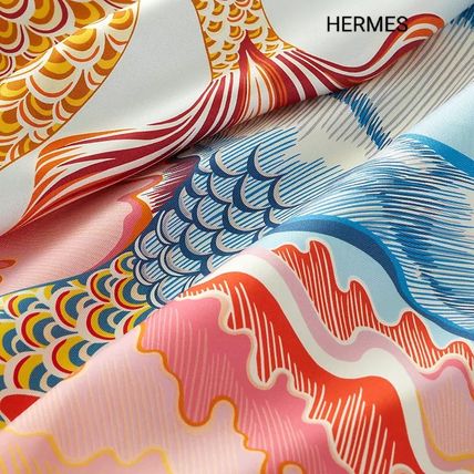 HERMES スカーフ 【大好評】HERMES レディース スカーフ Blue Rose 今だけ!!!(5)