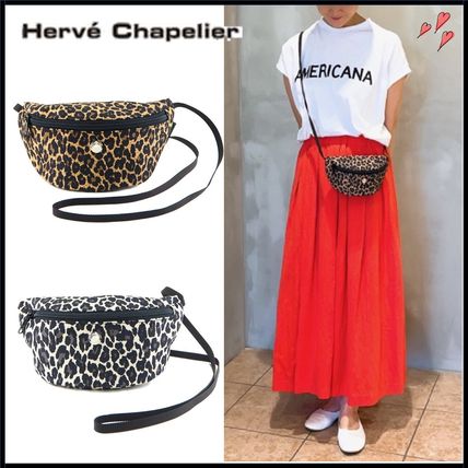 HERVE CHAPELIER ショルダーバッグ・ポシェット すぐ届く♪エルベ 2851F ナイロンショルダーバッグXS パンサー