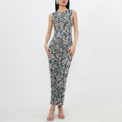 Karen Millen ワンピース KAREN MILLEN☆Snake Mesh Jersey Maxi ワンピース【UK発】(4)