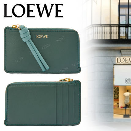 LOEWE カードケース・名刺入れ 即発LOEWEノット コインカードホルダー（シャイニーナパカーフ）(14)