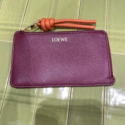 LOEWE カードケース・名刺入れ 即発LOEWEノット コインカードホルダー（シャイニーナパカーフ）(8)