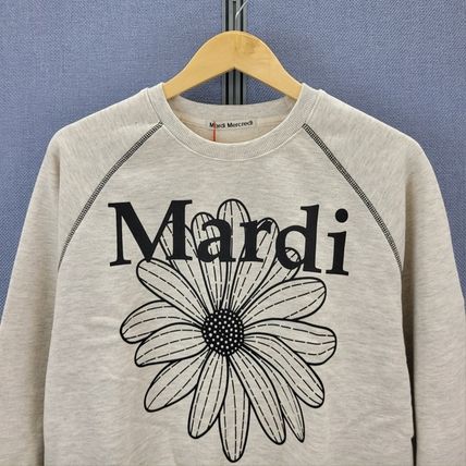 Mardi Mercredi トップスその他 ●Mardi Mercredi●SWEATSHIRT RAGLAN FLOWERMARDI_OATMEAL BL(2)