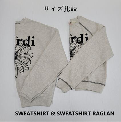 Mardi Mercredi トップスその他 ●Mardi Mercredi●SWEATSHIRT RAGLAN FLOWERMARDI_OATMEAL BL(6)