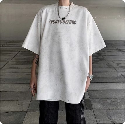 Tシャツ・カットソー メンズデザインTシャツ グリッター メタルロゴ 韓国系 2色 g3111(14)