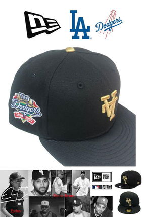 New Era キャップ 【送料無料】ニューエラ LAドジャース 反転ロゴ キャップBLK(2)