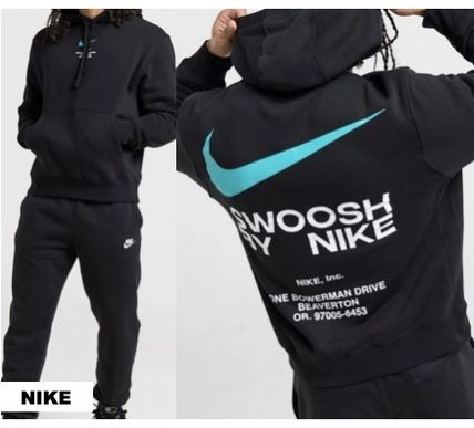 Nike パーカー・フーディ NIKE スウッシュ バックロゴ プルオーバー パーカー  関＊送込