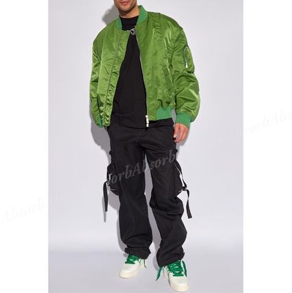 Off-White ジャケットその他 【24SS NEW】Off-White_men / 2way ボンバー ジャケット / Green(9)