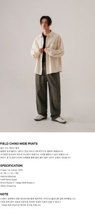 perstep チノパンツ ★PERSTEP★送料込み★韓国★Field Chino Wide Pants SMLP4580(9)