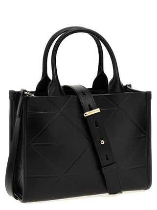 PRADA トートバッグ 【PRADA/プラダ】シンボル ステッチ レザー スモール バッグ(13)