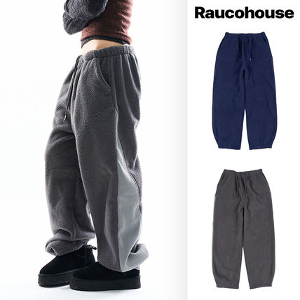 Raucohouse パンツ 【Raucohouse】Two-tone panel fleece jogger pants