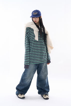 Raucohouse Tシャツ・カットソー 【Raucohouse】Leon stripe over long sleeve(3)