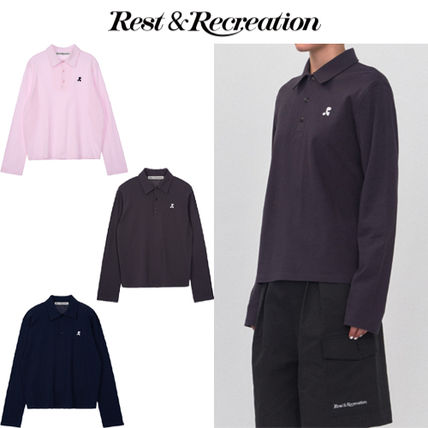 Rest & Recreation ポロシャツ ★韓国人気★Rest & Recreation★RR LONG SLEEVE POLO TOP