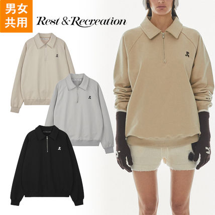 Rest & Recreation スウェット・トレーナー 【Rest & Recreation】COLLAR RAGLAN SWEATSHIRT★送料・関税込