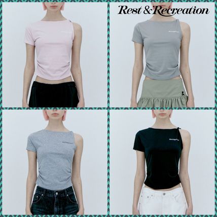 Rest & Recreation Tシャツ・カットソー 【Rest&Recreation】★ UNBALANCED SLEEVE TOP☆4色