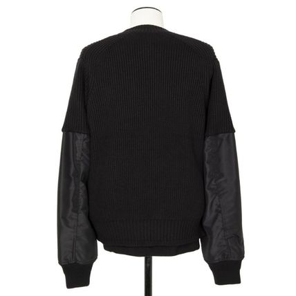 sacai スウェット・トレーナー ◆sacai◆sacai Gonz Multi Patch Nylon Twill x Knit Sweater(4)