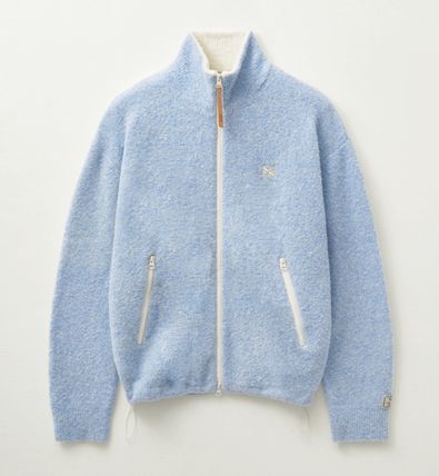 SATUR カーディガン ★SATUR★Fluffy Wool Fleece Knit Zip-up(2)