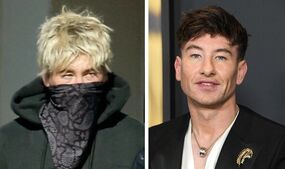 barry keoghan debuts wild blond makeover pictures