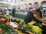 Vente de soupes de chefs au marché