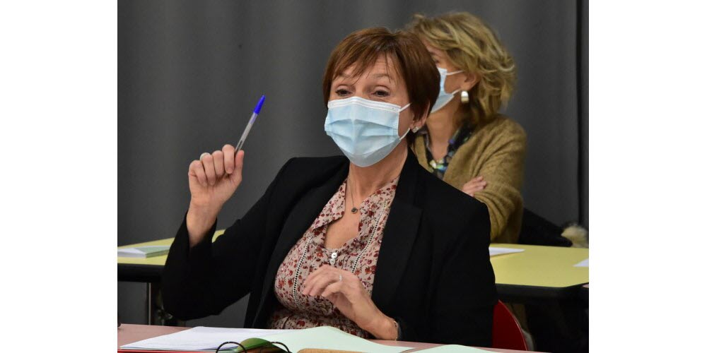 Maire de Dommartin-lès-Remiremont, Catherine Louis succède à Jean Hingray, démissionnaire suite à son élection comme sénateur, à la tête de la communauté de communes de la Porte des Vosges méridionales.  Photo VM /Eric THIEBAUT