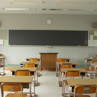 Empty classroom, school