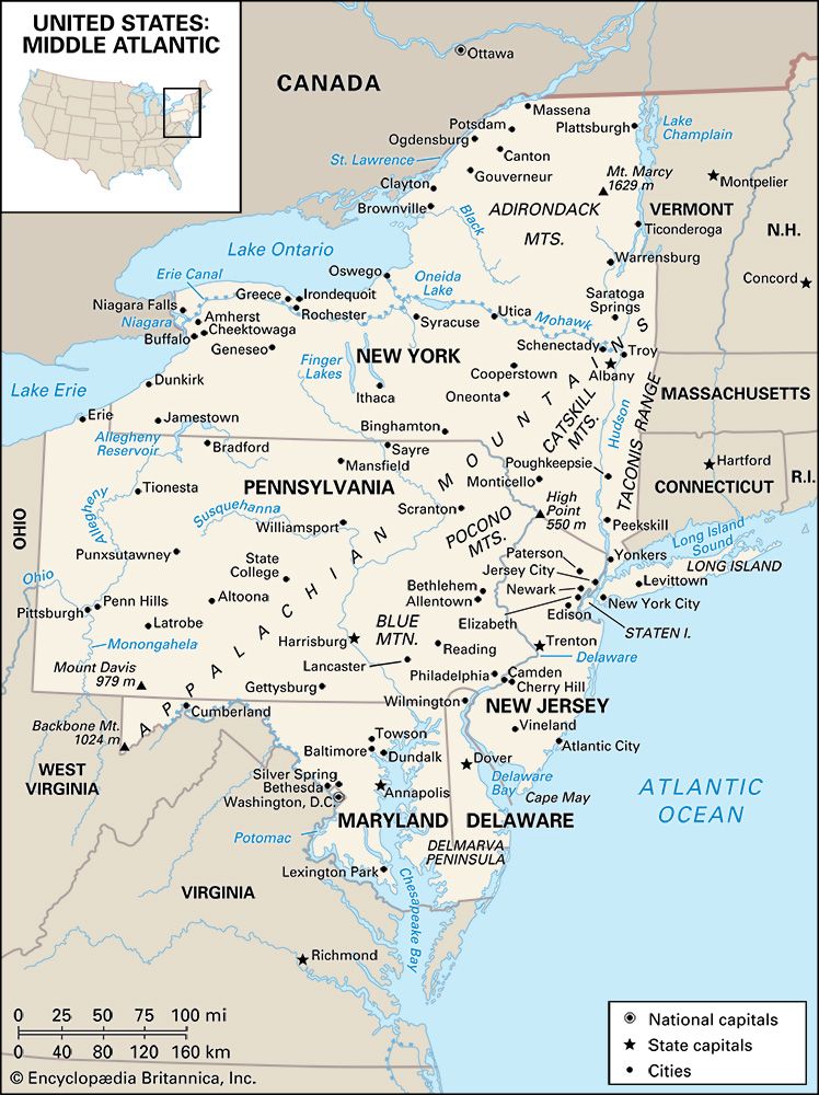 United States: Middle Atlantic region