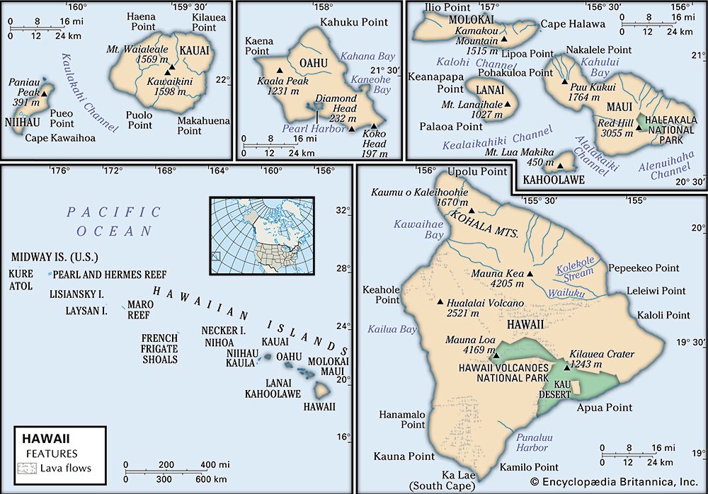 Physical features of Hawaii