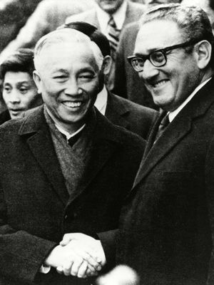 Henry Kissinger and Le Duc Tho