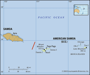 Physical features of American Samoa