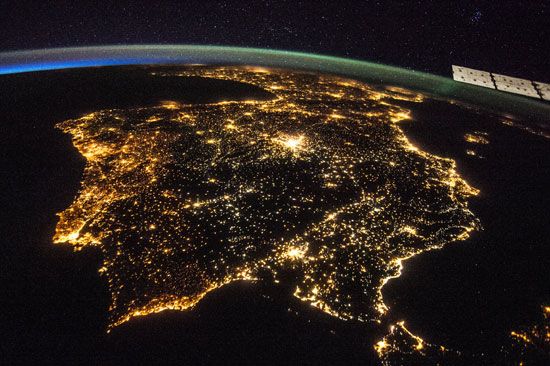 Iberian Peninsula; International Space Station