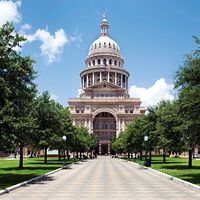 State capitol building in Austin, Texas.