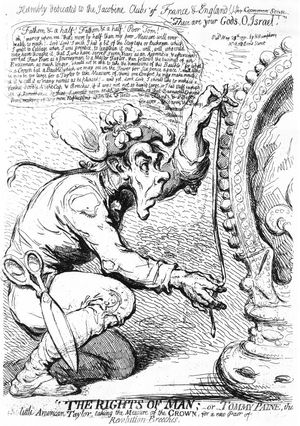 Caricature of Thomas Paine