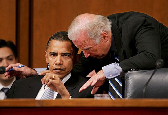 Barack Obama and Joe Biden