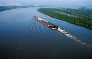 Mississippi River barge