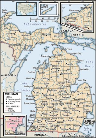 map of Michigan