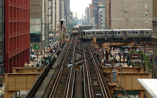 elevated transit line