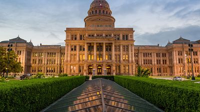 Texas State Capitol building in Austin, Texas. United States