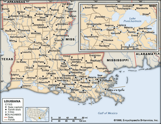 map of Louisiana