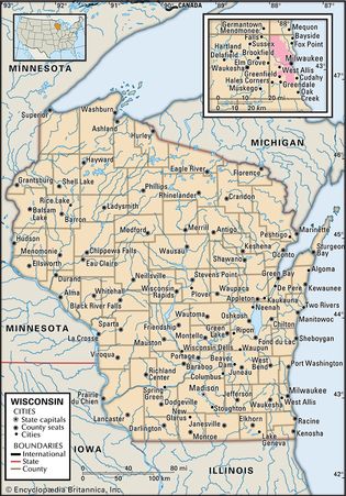 map of Wisconsin