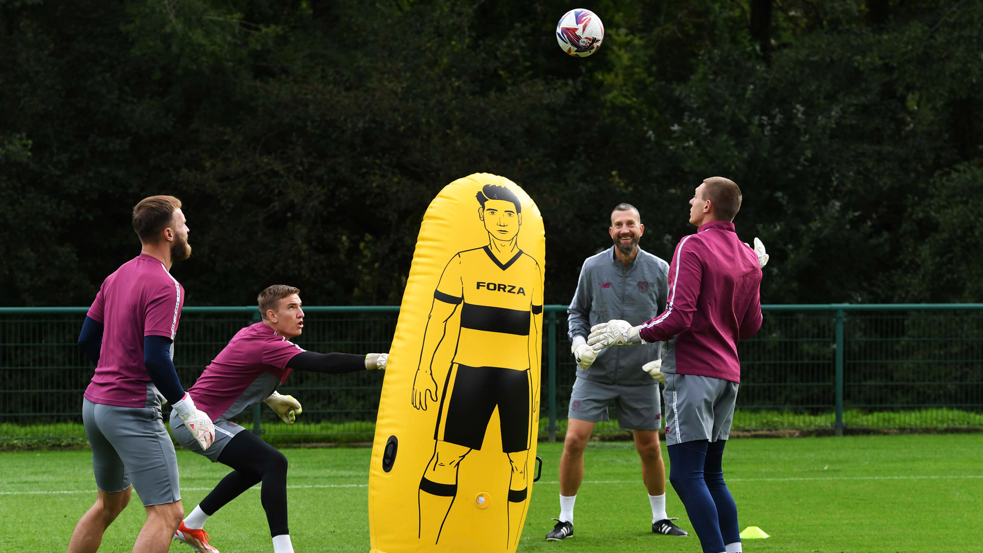 Gavin Ward training our goalkeepers...