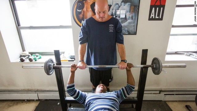 CNN Hero nominee Ned Norton photographed at his gym, Warriors on Wheels, on Thursday, October 16, in Albany, New York.