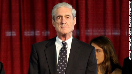 MARION, MA - MAY 29: Former Director, FBI and Special Counsel Robert S. Mueller III, center, takes the stage before addressing graduates at Tabor Academy commencement exercises in Marion, MA on May 29, 2017. (Photo by Craig F. Walker/The Boston Globe via Getty Images)