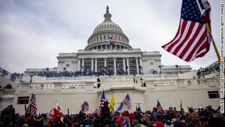 WASHINGTON, DC - JANUARY 06: Pro-Trump supporters storm the U.S. Capitol following a rally with President Donald Trump on January 6, 2021 in Washington, DC. Trump supporters gathered in the nation&#39;s capital today to protest the ratification of President-elect Joe Biden&#39;s Electoral College victory over President Trump in the 2020 election. (Photo by Samuel Corum/Getty Images)