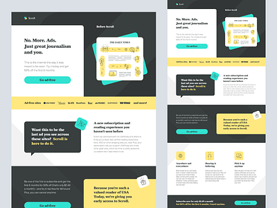 Scroll Landing Page landing page landing page design marketing marketing campaign marketing design responsive sass startup website tech company ui design web design