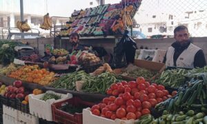 The return of the vegetable market to work at the Busrа Square in Daraa city - November 6, 2024 (Daraa Chamber of Commerce and Industry)